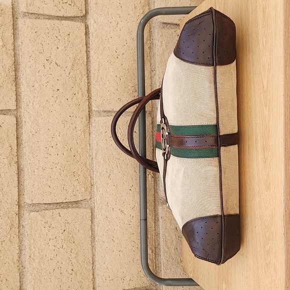 Authentic Gucci Sherry Web Reins Hobo Blondie Britt Shoulder Bag - Picture 5 of 15